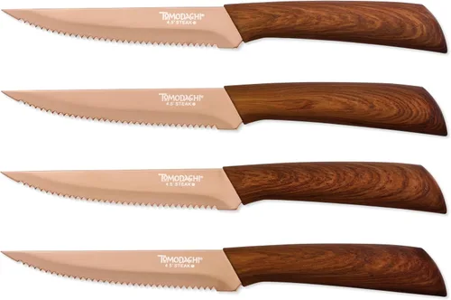 Vista 16 de Hampton Forge Tomodachi HMC01B612L Raintree Ash - Juego de bloques de cuchillos de 13 piezas