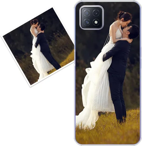 Vista 141 de Funda personalizada compatible con Oppo A1 Pro, fundas de teléfono personalizadas con imagen de foto, imagen de texto, cubierta transparente
