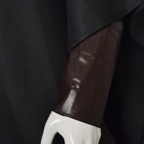 Vista 6 de Disfraz de gato con botas para adultos y niños, disfraz de lobo de la muerte, cosplay, pantalones negros con capucha y guantes para Halloween
