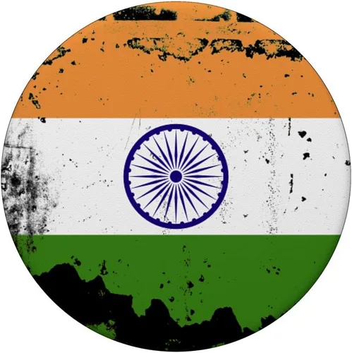 Vista 3 de PopGrip intercambiable con la bandera india vintage de la India