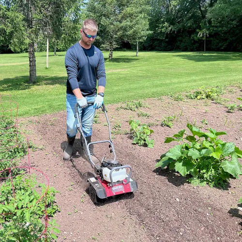 Vista 5 de GardenTrax - Cultivador multifunción de 40 cc y 4 ciclos con 6 púas de acero duraderas