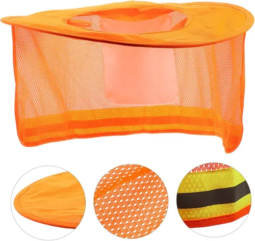 Vista 8 de Mobestech Sombrero duro, cubierta ligera para el cuello para trabajadores de la construcción, protección UV de ala completa, transpirable para uso