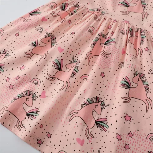 Vista 4 de FKKFYY Vestidos casuales de verano para niñas de 2 a 7 años