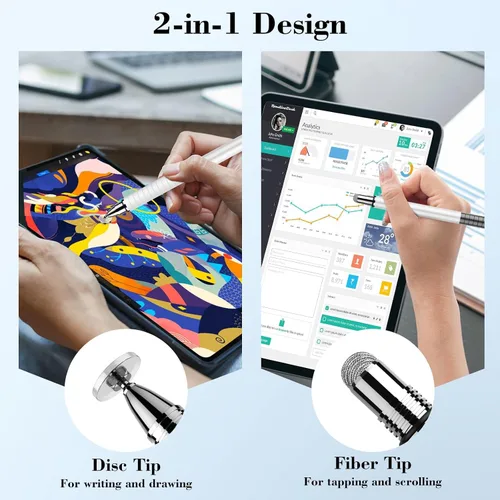 Vista 5 de Mixoo Lápiz capacitivo universal para pantalla táctil iPhone iPad Android Tablet Apple Kindle Switch Chromebook Galaxy todas las pantallas táctiles