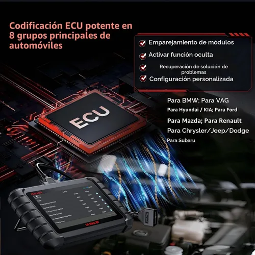 Vista 4 de iCarsoft CR Max BT - Escáner OBD2 inalámbrico, herramienta de diagnóstico de coche para todo el sistema, 50 restablecimiento+servicio adicional 46