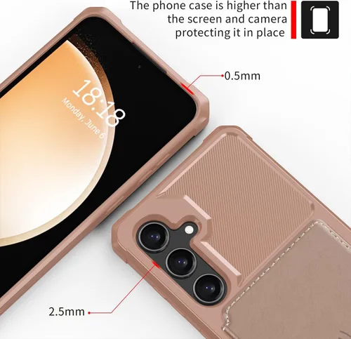 Vista 160 de Funda para Samsung Galaxy S21 Ultra con tarjetero, compatible con soporte magnético para automóvil, resistente a los golpes, resistente, suave, TPU
