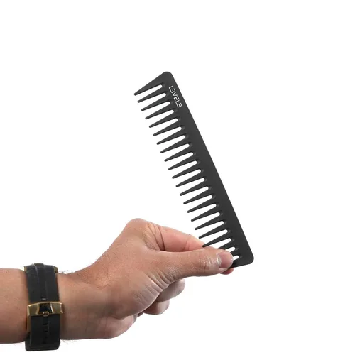 Vista 6 de L3 Juego de peine de carbono - Calidad profesional de peluquería y peluquería - Barbería y peluquería