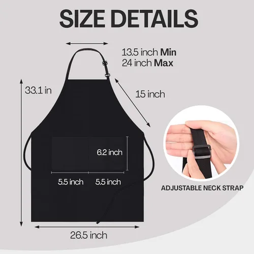 Vista 7 de Delantal de hornear personalizado con nombre personalizado, delantal de cocina personalizado, regalo del día de la madre para mamá, regalos de arte