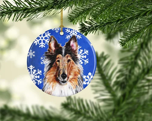 Vista 339 de Caroline's Treasures Cavalier Spaniel - Adorno de cerámica para colgar en el árbol de Navidad, para el hogar, Navidad, fiestas, regalo, 3 pulgadas