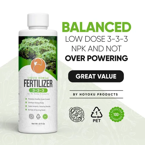 Vista 3 de Bonsai Fertilizer by Ho Yoku - Water Soluble and Free of Odor, 3-3-3 Liquid Bonsai Food and Fast Acting for Indoor Plants