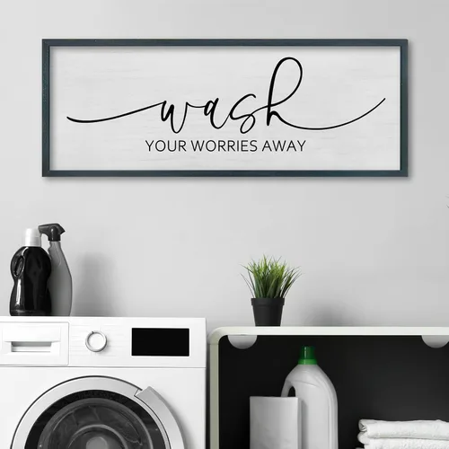 Vista 10 de FZMHASLWW Decoración de Pared para Comedor Bendición Cristiana Bendice la Comida Familia Amor Letrero de Versículo Bíblico 32"×12" Escritura