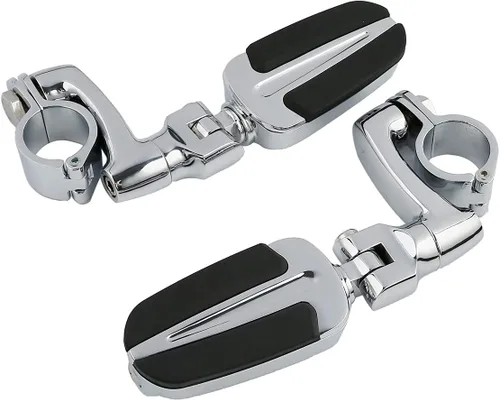 Vista 45 de TCT-MOTORPARTS Soportes de clavijas de pie de barra de carretera negro para Harley Touring 22/25/32/1.378 in