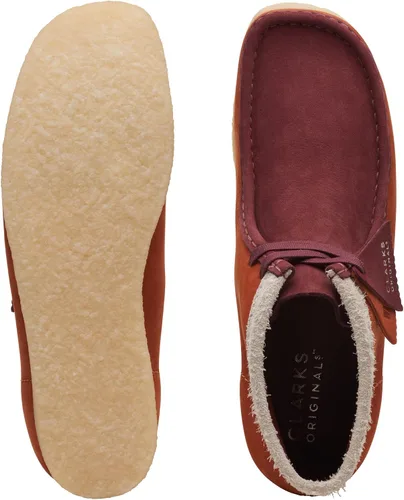 Vista 7 de Botas Wallabee para hombre (combinación naranja oscuro)