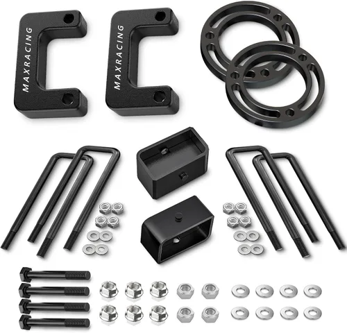 Vista 24 de MAXRACING - Kit de nivelación frontal de 1.5 pulgadas, espaciadores de elevación de puntales, para tracción de 2 y 4 llantas