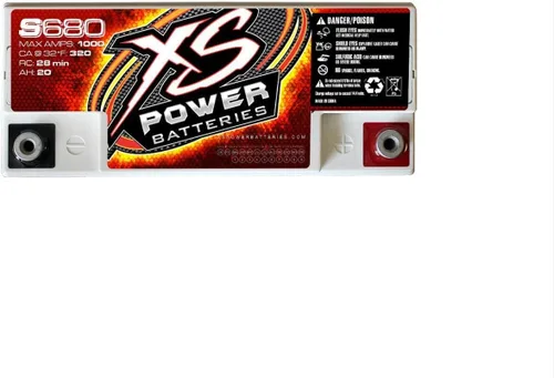 Vista 4 de XS Power Batería de arranque automotriz AGM de 12 V y 1,000 amperios de la serie S680 con terminal