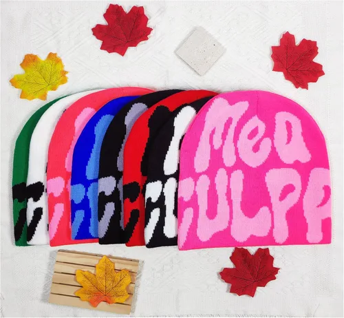 Vista 4 de Gorro gráfico Y2k para mujer, regalo ideal para invierno