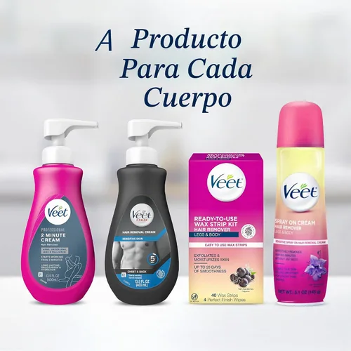 Vista 7 de VEET Crema profesional de 2 minutos para todo tipo de piel con manteca