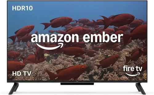 Vista 2 de Amazon Ember 2-Series de 32" con Fire TV (modelo más reciente): televisión HD inteligente con Control remoto Alexa, streaming rápido, Dolby Audio