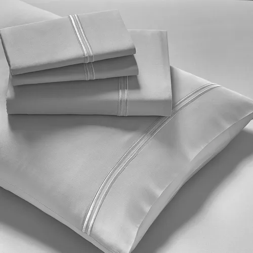 Vista 13 de PureCare Elements - Juego de sábanas modales con esquinas de ajuste preciso y fundas de almohada envolventes, individual, gris paloma (PCSM-T-GY)