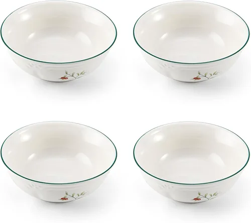 Vista 2 de Pfaltzgraff Winterberry - Juego de 4 cuencos de cereales para sopa, 12 onzas