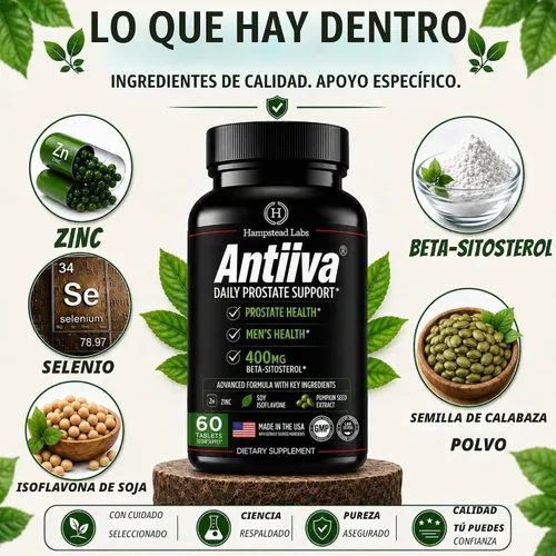 Vista 2 de Suplemento de salud de próstata para hombres avanzados para la vejiga