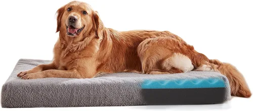 Vista 16 de WATANIYA PET Cama de Espuma Viscoelástica para Perros Medianos, Camas Refrescantes para Perros Medianos, Cama Ortopédica Lavable para Mascotas