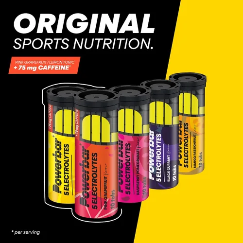 Vista 3 de Powerbar Power Bar - 5 tabletas de electrolitos, 10 pestañas x 12 tubos Mango Passionfruit
