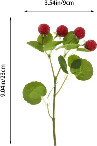 Vista 2 de ARTIBETTER 3 unidades de racimos artificiales de bayberry vegetación floreros decorativos de arándanos decoraciones de arándanos reales de tacto