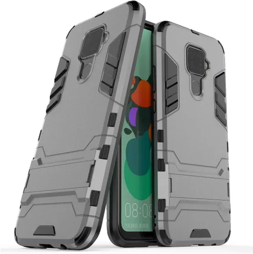 Vista 6 de Funda para Huawei Mate 30 Lite/Nova 5i Pro (6.26 pulgadas) 2 en 1 a prueba de golpes con función de atril Hybrid Dual Layer Armor Defender Funda