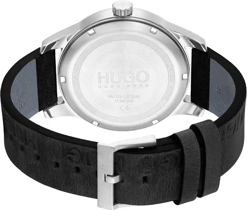 Vista 3 de HUGO #Invent Men's Quartz Stainless Steel Watch with Leather Strap