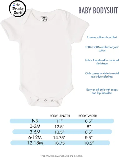 Vista 4 de Body de bebé de algodón orgánico de Spunky Stork