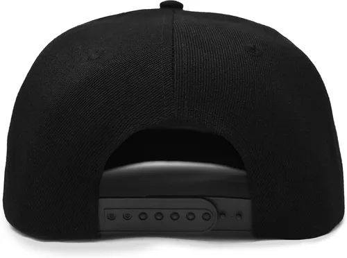 Vista 2 de DALIX Gorra de béisbol estructurada con factura plana tamaño ajustable de poliéster M L XL