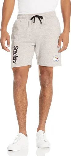 Vista 22 de FOCO NFL Mens NFL Team Logo Gray Wordmark Fleece Shorts