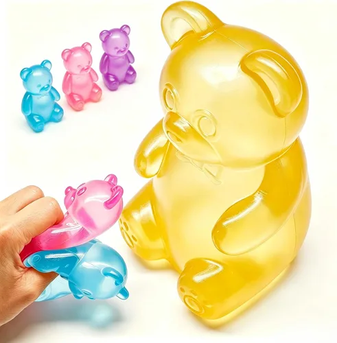 Vista 10 de Juguetes para ansiedad, pelotas antiestrés para niños y adultos, cambian de color con el sol, bola de masa de tiro lento, juguetes para ansiedad