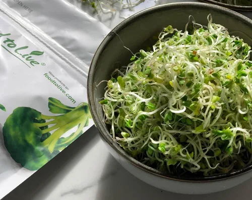 Vista 4 de Food to Live Semillas orgánicas de brócoli para germinar, 2 onzas – sin OGM, veganas, kosher, alimento sirt, a granel. Ricas en sulforafano