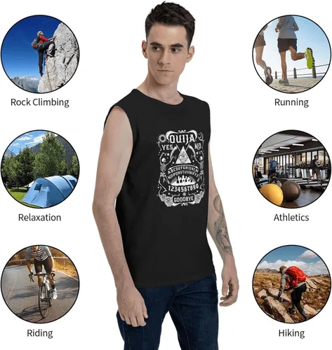 Vista 6 de Game Ouija Board Pattern Tank Tops Hombre Muscle T-Shirt Camiseta sin mangas Muscle Tee