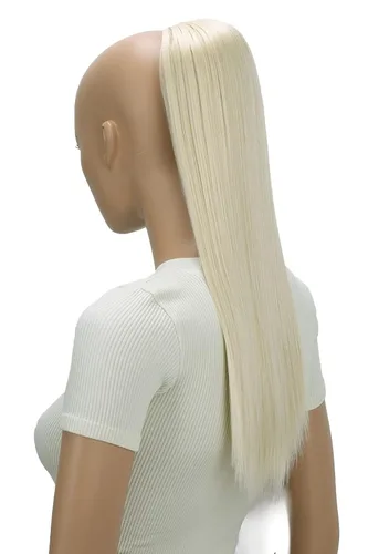 Vista 12 de CAISHA Extensión de cola de caballo de 22" con cordón voluminoso Straigtht negro-marrón PH503