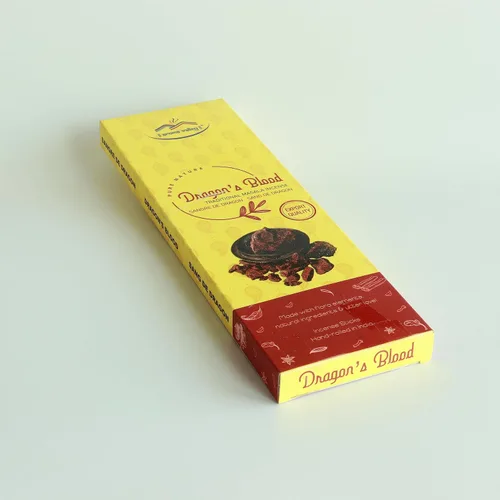 Vista 2 de Varillas de incienso de sangre de dragón – Incienso Masala tradicional hecho a mano – 40 a 50 varillas aprox.
