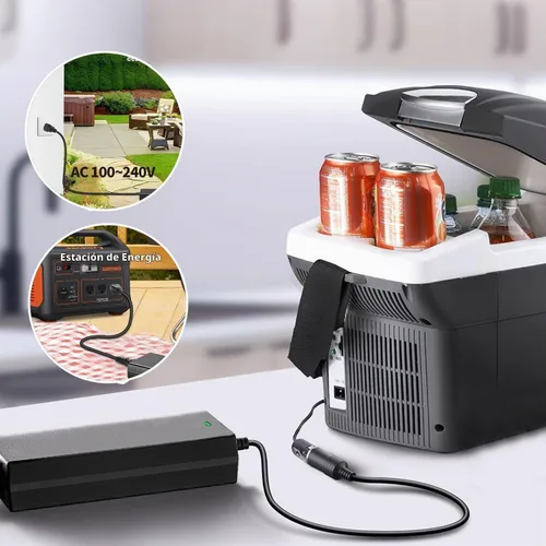 Vista 3 de Adaptador de corriente de CA a CC de 12 V, 5 A, 60 W, 100-240 V a 12 V, convertidor de enchufe para encendedor de cigarrillos de automóvil, fuente