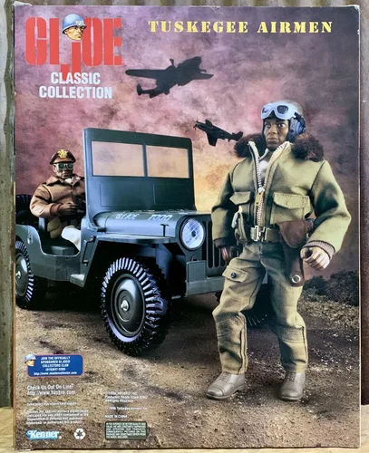 Vista 5 de G.I. Joe - 1996 - Colección Classic - Colección WW II Forces - Tuskegee Bomber Pilot - Figura de acción de 12 pulgadas - con accesorios - RARO