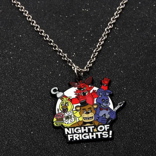 Vista 5 de FNAF - Insignia de guardia de seguridad Pin de guardia nocturno de Freddy Fazbear Regalos de disfraz de la FNAF para niños, hombres, mujeres