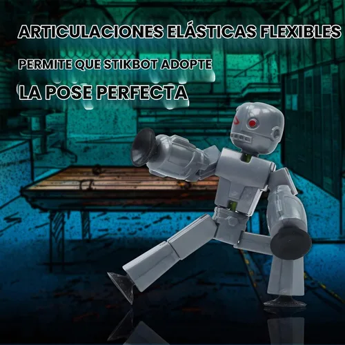 Vista 3 de Zing Stikbot Monster Werewolf & Cyborg Pack, Juego de 6 figuras de acción coleccionables de monstruos Stikbot, animación Stop Motion, ideal