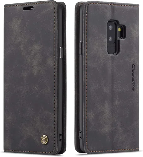 Vista 18 de Funda para Samsung Galaxy S9, Samsung Galaxy S9, funda tipo cartera, soporte magnético, funda protectora de piel retro con tapa para identificación