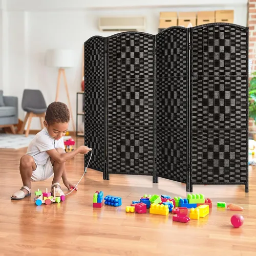 Vista 13 de HALLYBEE Divisor de habitación pequeño, pantalla de privacidad, separadores de habitación cortos y pantallas de privacidad plegables, divisiones