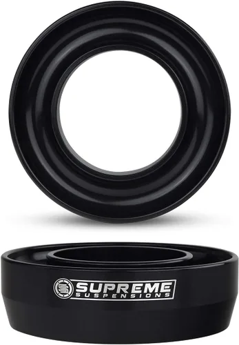 Vista 4 de Suspensiones supremas: kit de nivelación 2WD Dodge Ram 1500 para parte delantera, bobina, espaciadores, Negro
