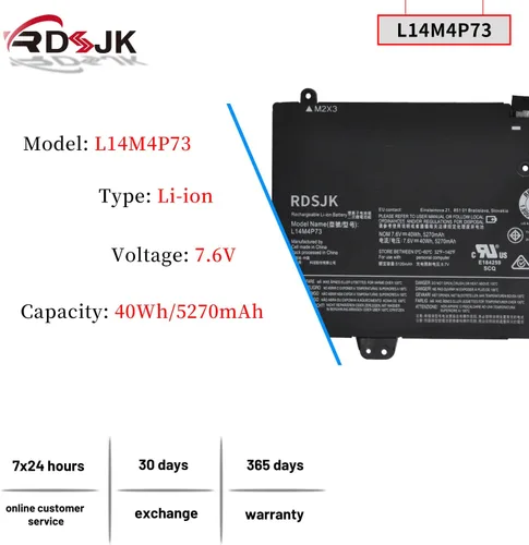 Vista 2 de RDSJK L14M4P73 L14L4P72 L14L4P71 L14M4P71 Batería para portátil Lenovo IdeaPad Yoga 700 700-11ISK Yoga 3 11 pulgadas Yoga 3-1170 Series 5B10K10215