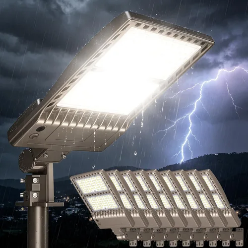 Vista 27 de Soporte de ajuste deslizante de luz de estacionamiento comercial de 320 W Listado UL 48000LM