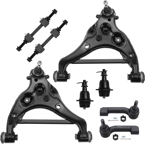 Vista 429 de Detroit Axle - Kit de brazos de control de extremo de 8 piezas para Toyota 2001-2003 Highlander 2002-2003 Camry Lexus ES300, 2 conjuntos de brazos
