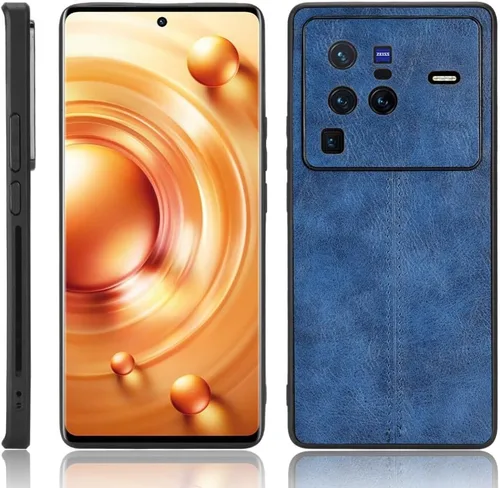 Vista 213 de Funda para Vivo iQOO Z1x 5G, funda para Vivo iQOO Z1x 5G Funda de piel sintética con funda 3 en 1, color azul