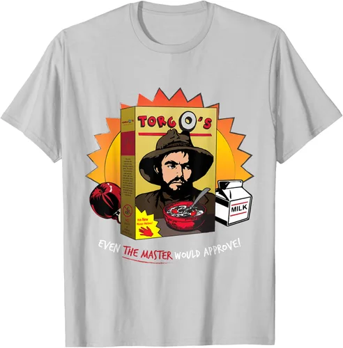 Vista 49 de Torgo Camiseta de película de culto de cereales, Negro, S